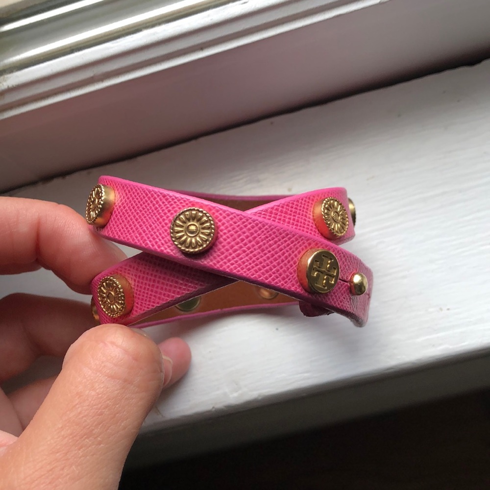 Tory Burch Leather Wrap Bracelet